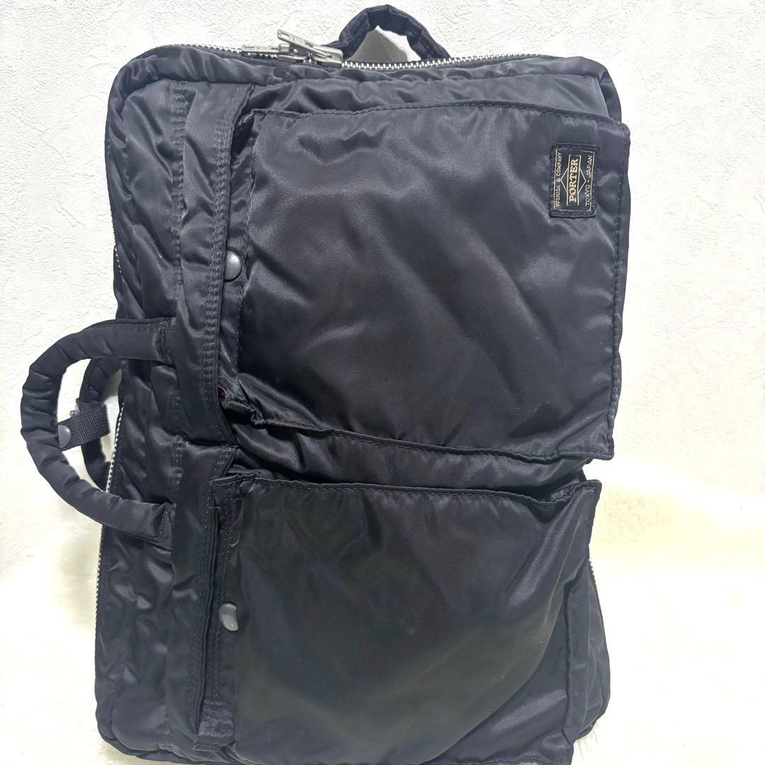 人気　PORTER 吉田カバン タンカー 3WAY 黒 リュック ブリーフ