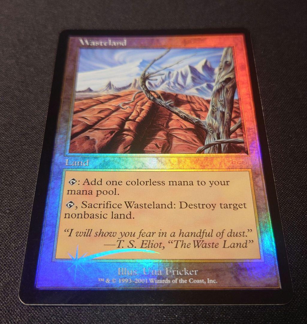 MTG 不毛の大地 プログラム褒賞 英語 foil 1枚