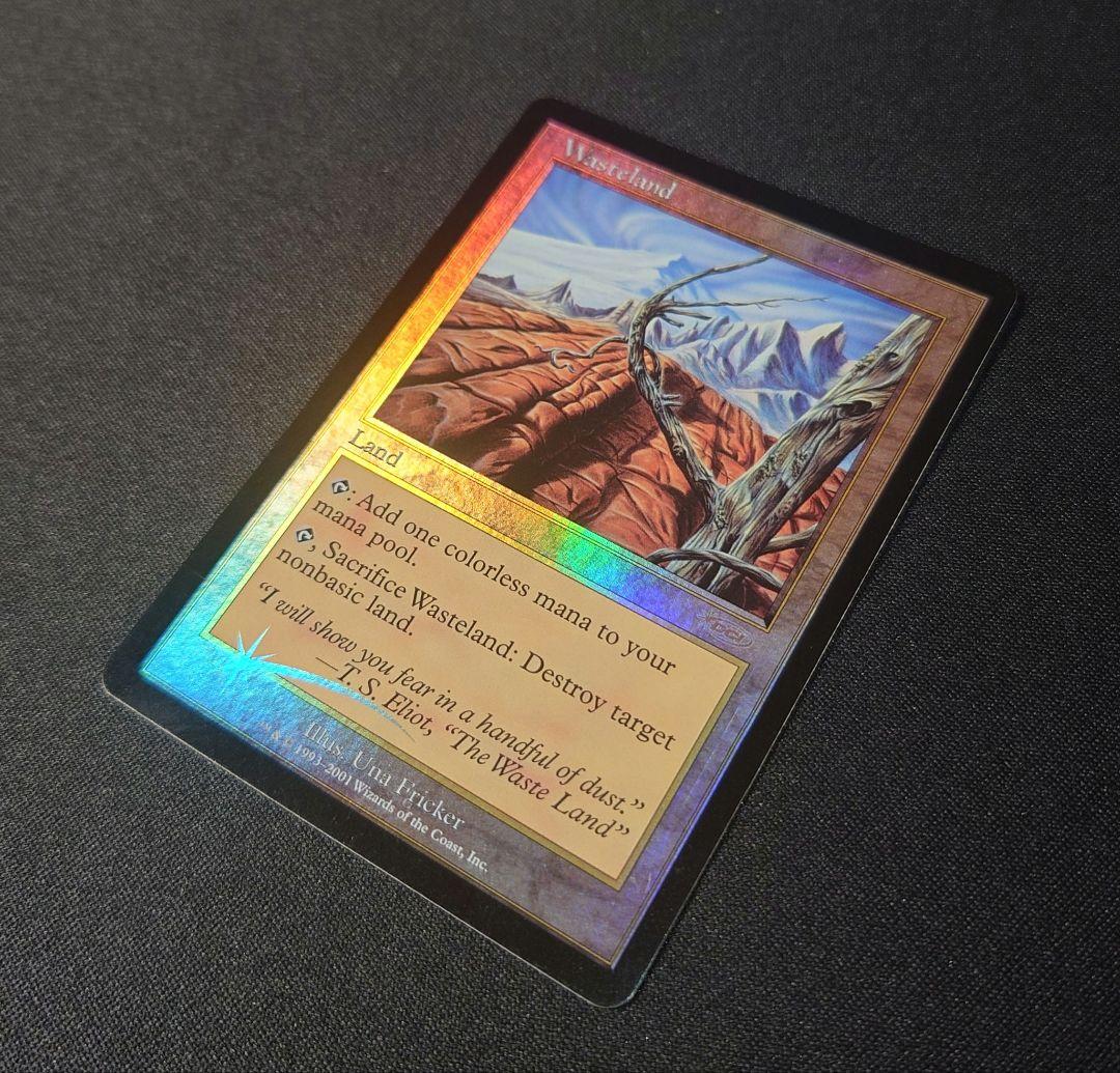 MTG 不毛の大地 プログラム褒賞 英語 foil 1枚