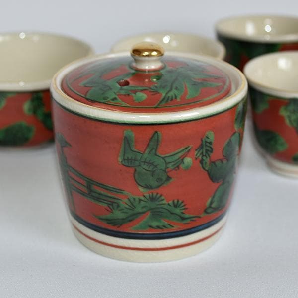 煎茶道 九谷焼 九谷木米 煎茶セット06