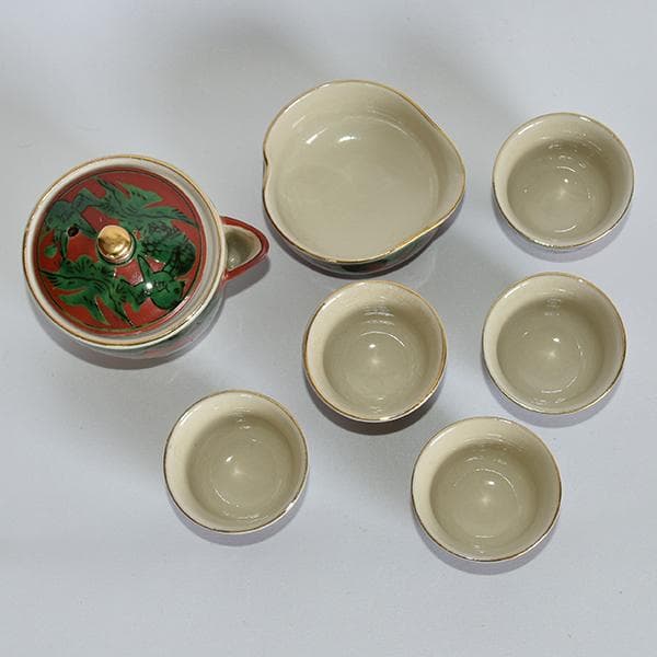 煎茶道 九谷焼 九谷木米 煎茶セット06