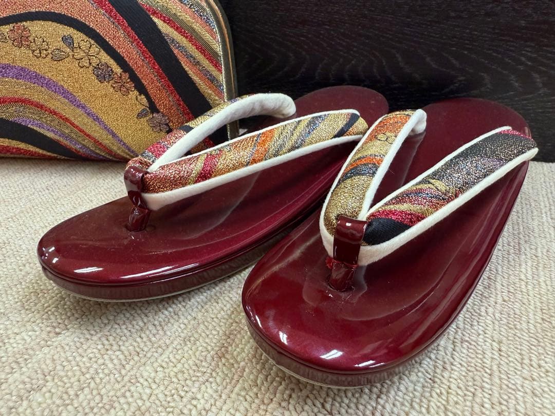 【新品・美品】 振袖　草履バック　和装バック　草履　23~24㎝