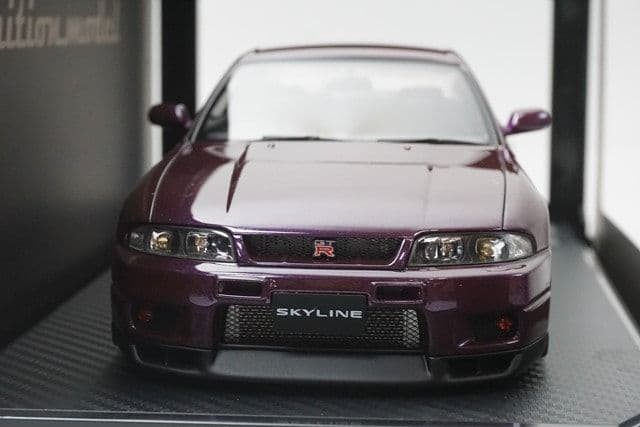 イグニッションモデル GT-R33 V-Spec ミッドナイトパープル 1/18