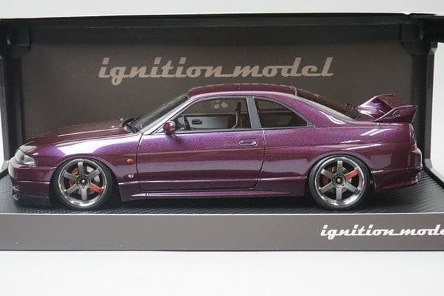 イグニッションモデル GT-R33 V-Spec ミッドナイトパープル 1/18