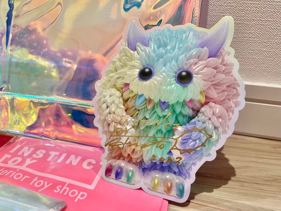 【当選】サイン入りINSTINCTOY fluffy mint greenオマケ