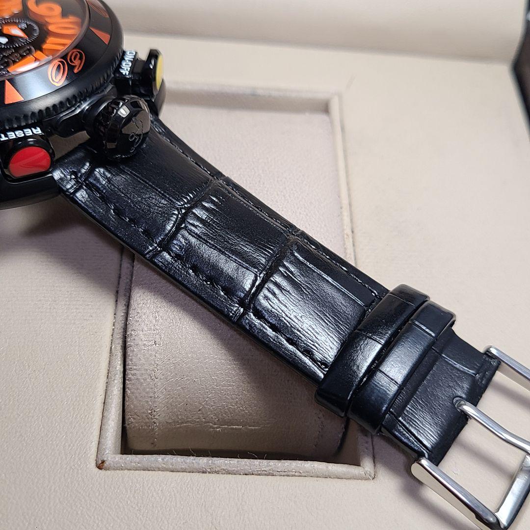 専用❗【未使用品】ガガミラノ　マヌアーレ48MM　社外レザーベルト　稼働品