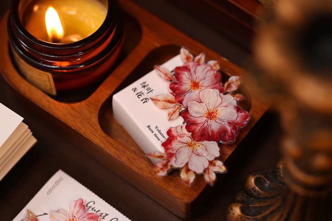 ⭐️SALE⭐️小白家文創《赤相思》海外マスキングテープ　マステ 【2508】