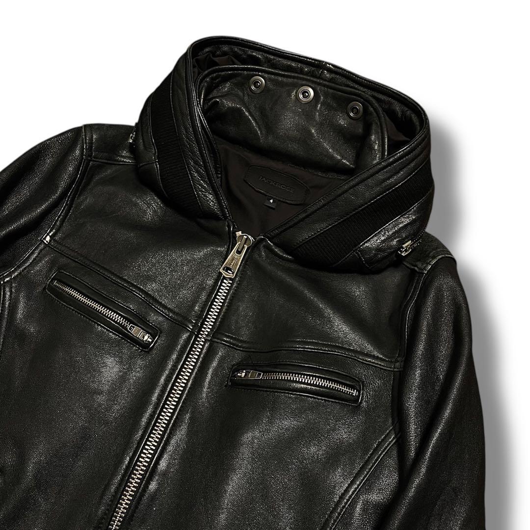 ジャケット・アウター 00s VOLUME NECK 2WAY LEATHER BLOUSON