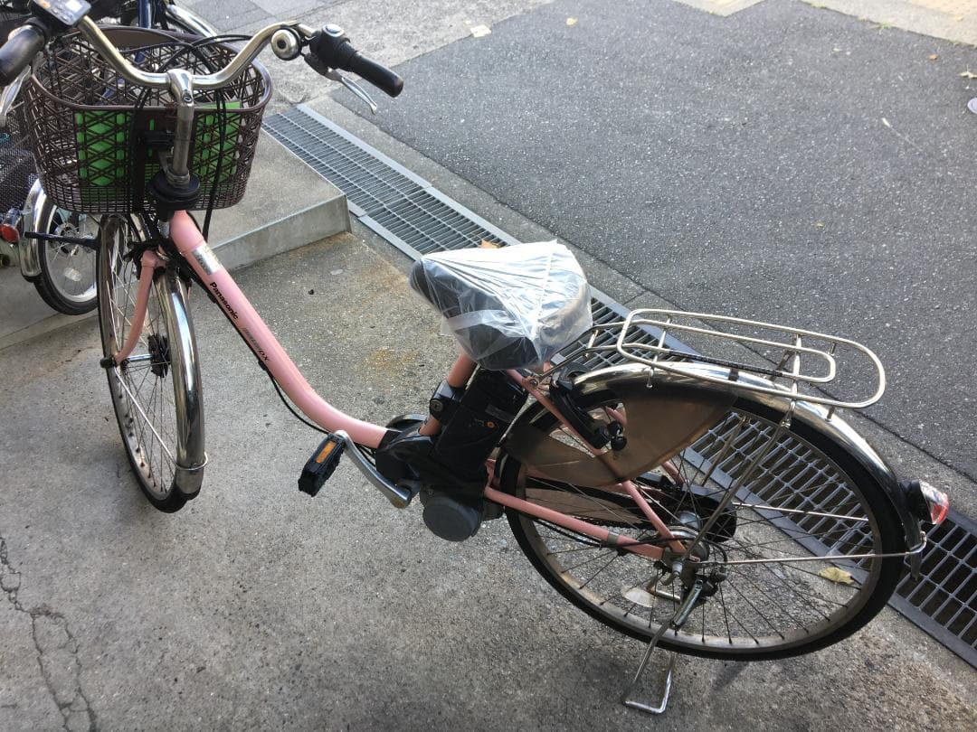 地域限定送料無料　ビビ　DX　8,9AH　子供乗せ　ピンク　神戸市　電動自転車