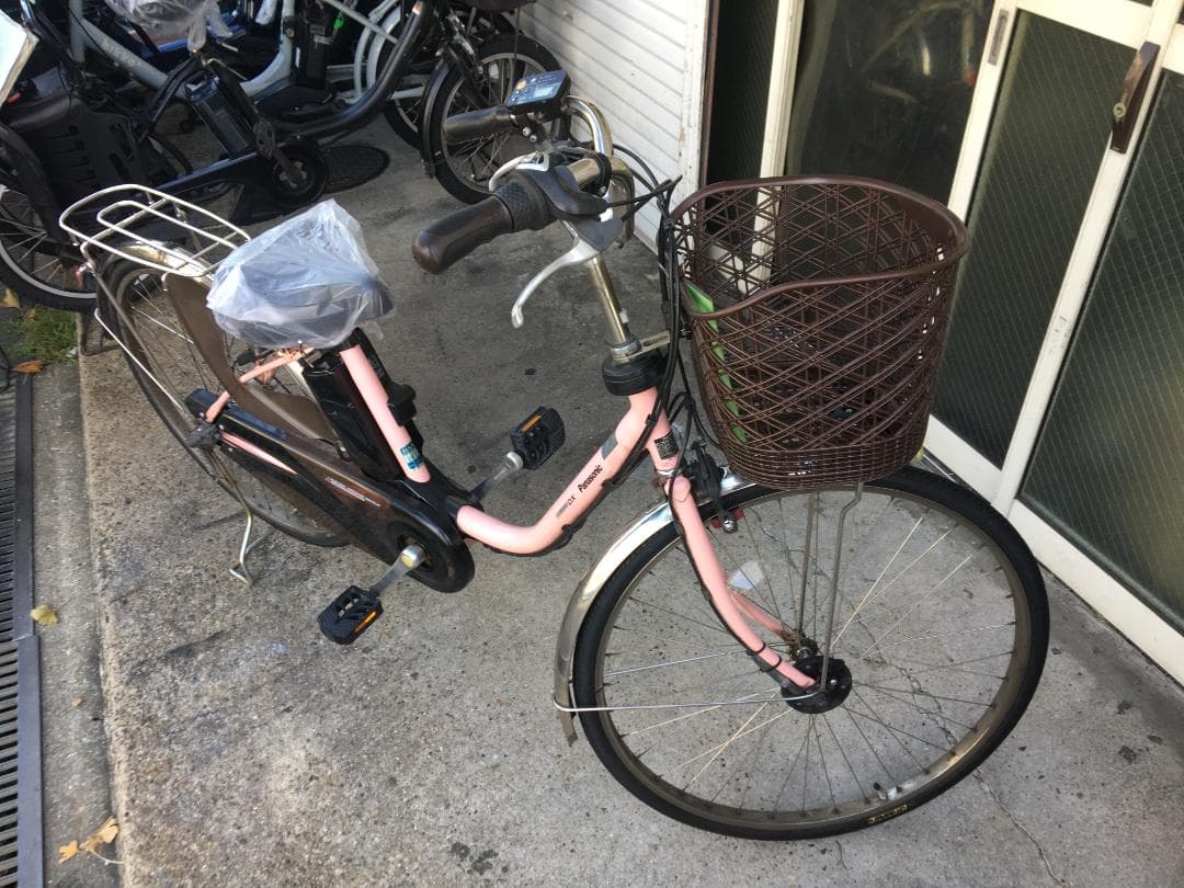 地域限定送料無料　ビビ　DX　8,9AH　子供乗せ　ピンク　神戸市　電動自転車