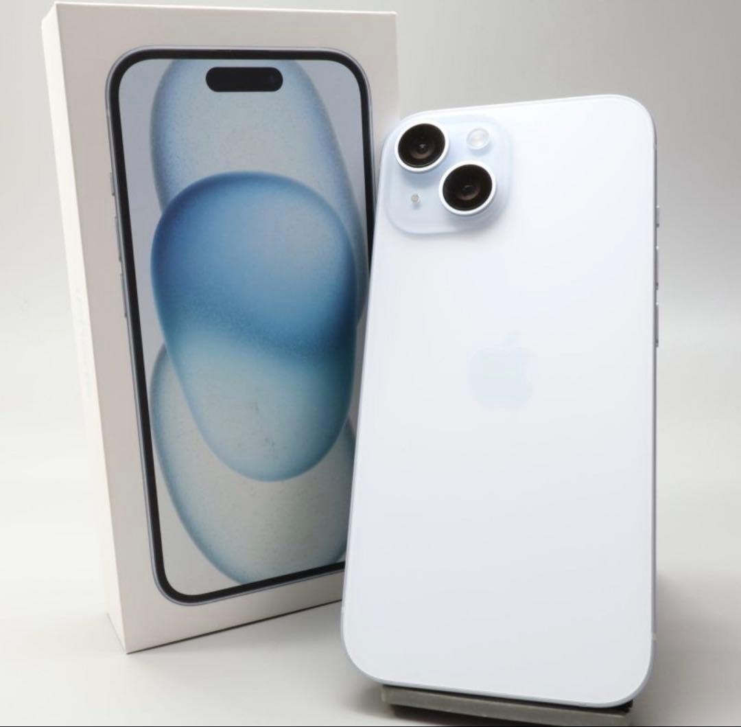 Apple iPhone15 128GB Blue バッテリ100% SIMフリ