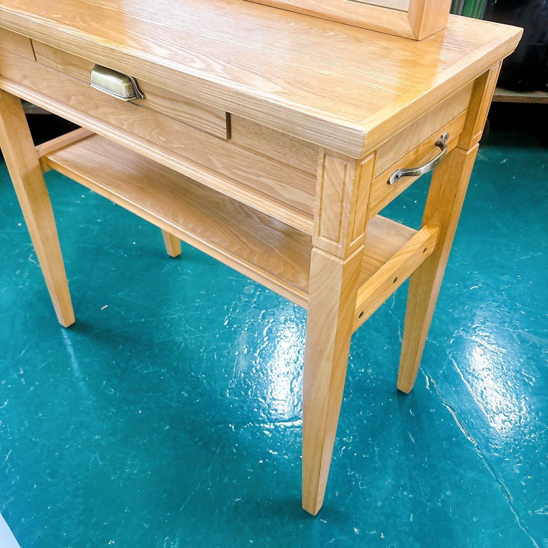 [送料設置込み】美容室 ドレッサー 片面 サロン 鏡台 木製