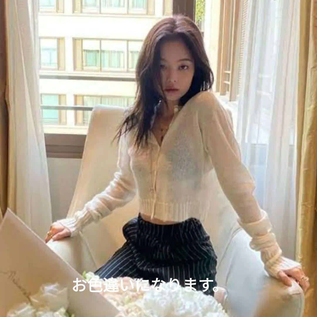 Danielle Guizio　mohaih ribbed ccrdigan