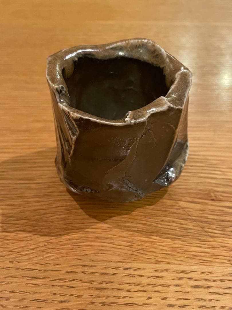 馬場隆志 備前黒ぐい呑 阪急百貨店個展 未使用