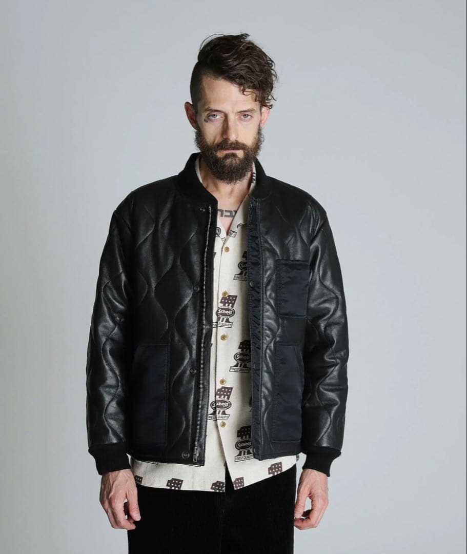 Schott (ショット) キルティング ライナー ショートジャケット　Lサイズ