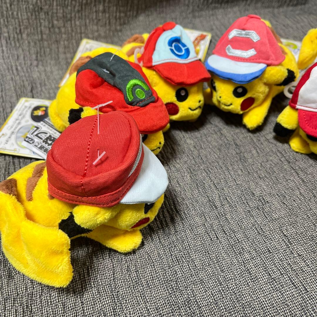 新品❤️ちっちゃい かたのり　サトシの ピカチュウ タグ付　6種　シンオウキャップ
