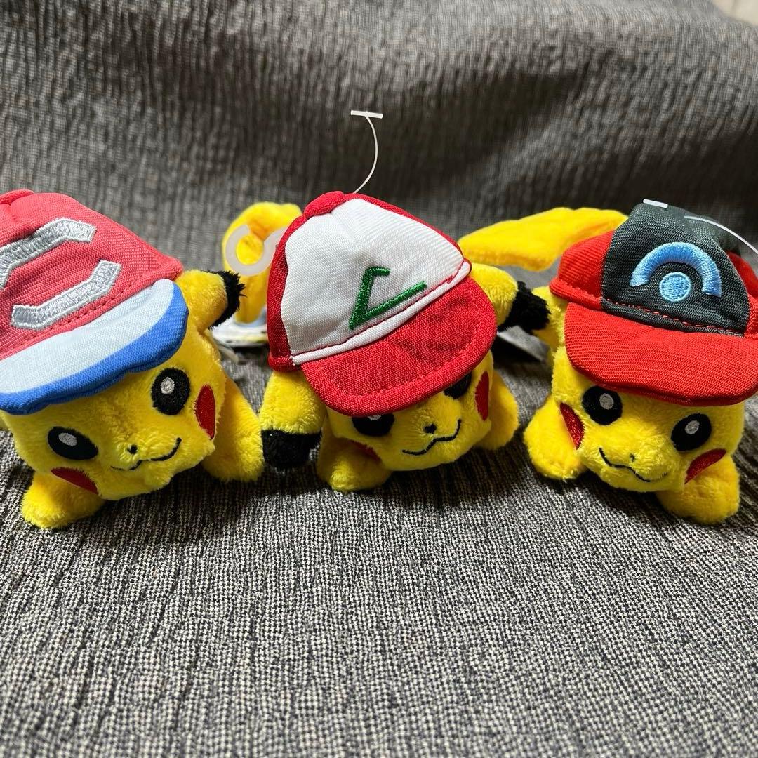 新品❤️ちっちゃい かたのり　サトシの ピカチュウ タグ付　6種　シンオウキャップ