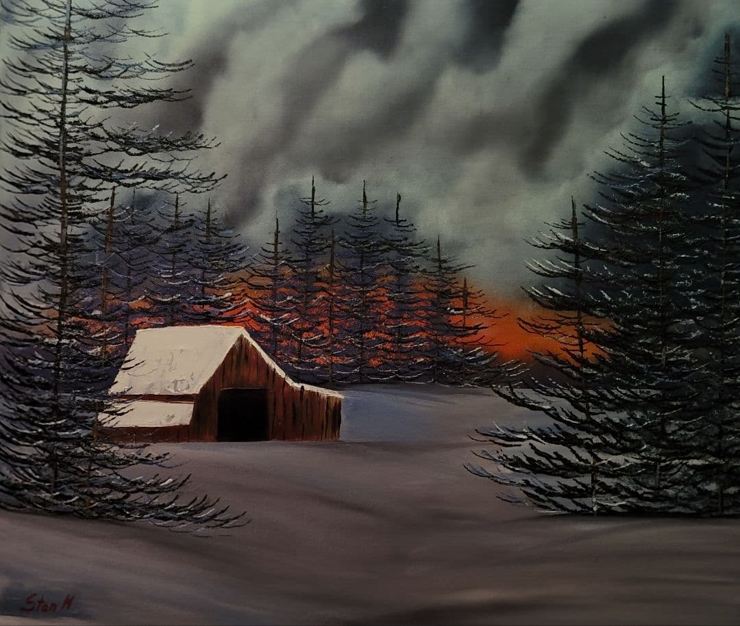 絵画 In the midst of winter