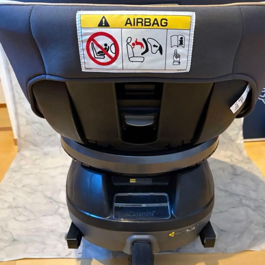 【美品】Combi クルムーヴ スマート ISOFIX エッグショック グレー