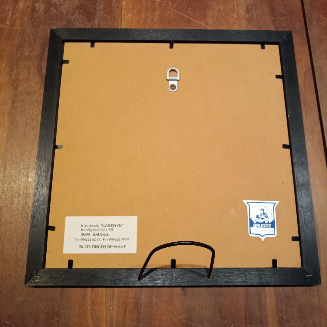 ベルギー ブルージュ アンティーク レース 額装