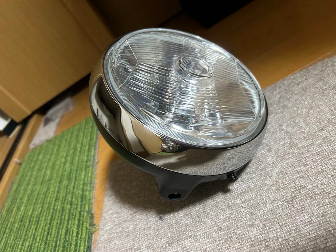 ■マーシャル888ヘッドライト 　160パイ　クリア　ブラックボディー　160π