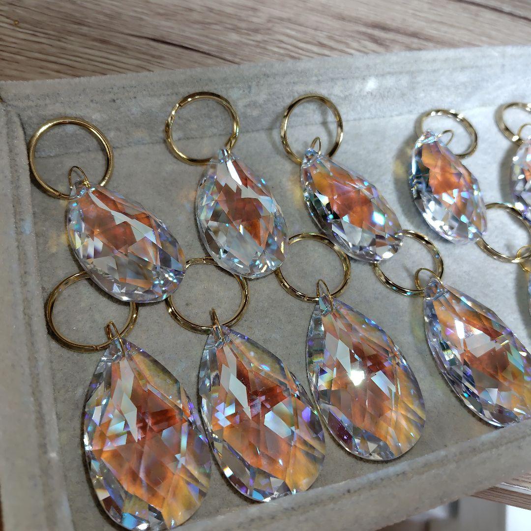 aphrodite様♡ハンドメイドスワロフスキーキーリング10点