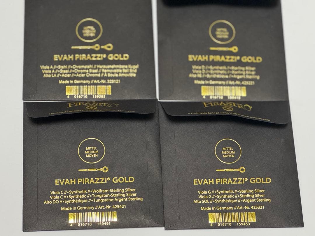 EVAH PIRAZZI ヴィオラ 弦 セット