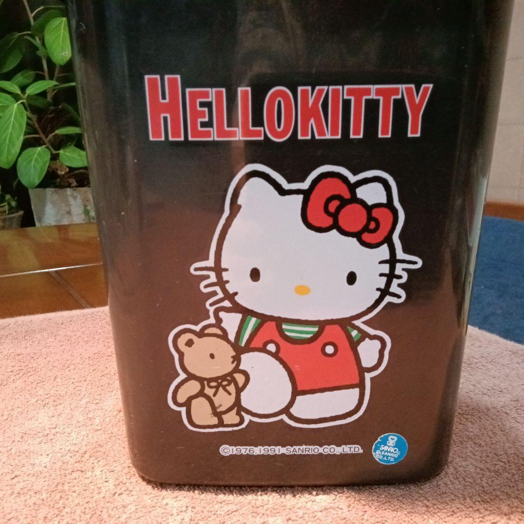 レア 1991年　サンリオ　ハローキティ　スウィングトラッシュ ダストボックス