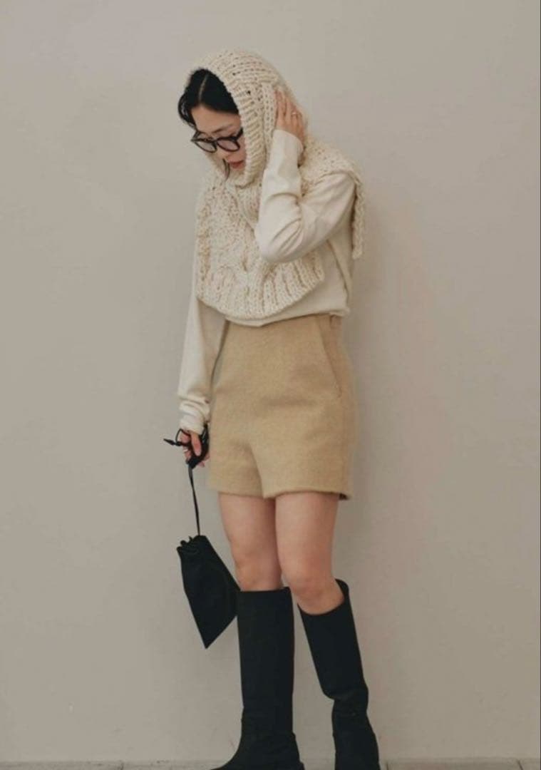 TODAYFUL ハンドニットバラクラバ ニット帽 フード新品　完売