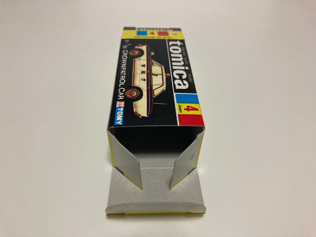 トミカ　日本製　クラウン　パトロールカー　1Aホイール　赤色灯Bタイプ　シール付