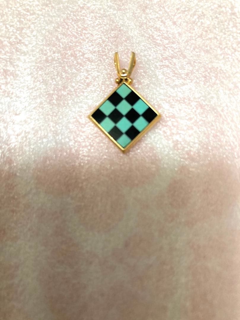 ペンダントトップ　k18 金　オニキス