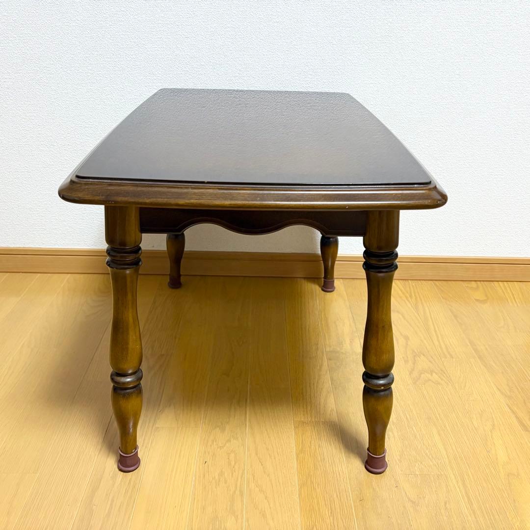 【オールドカリモク】コロニアル　サイドテーブル　リビングテーブル　昭和レトロ