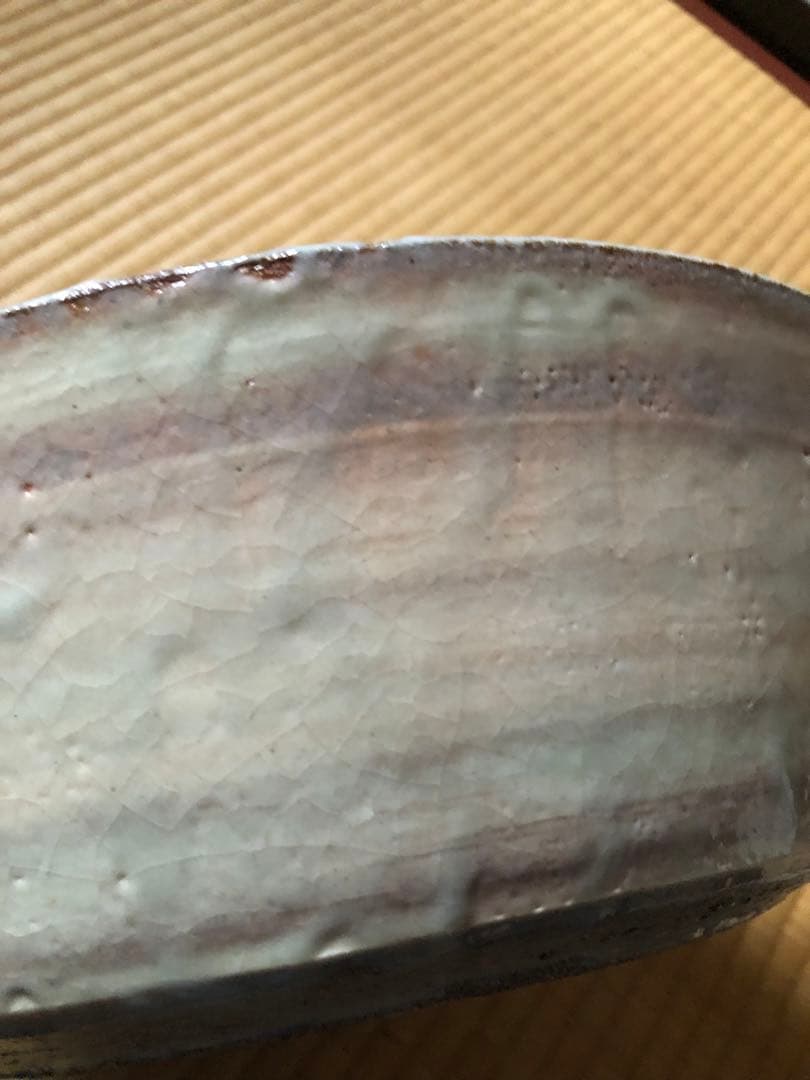 粉引　平水指　小川哲男　氏作　共箱入