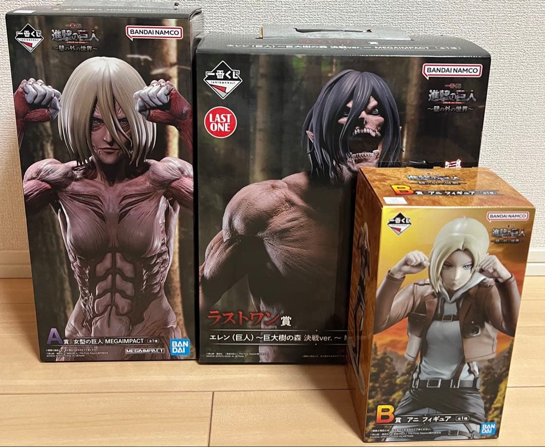 一番くじ　進撃の巨人〜壁の外の世界〜　A賞　B賞　ラストワン