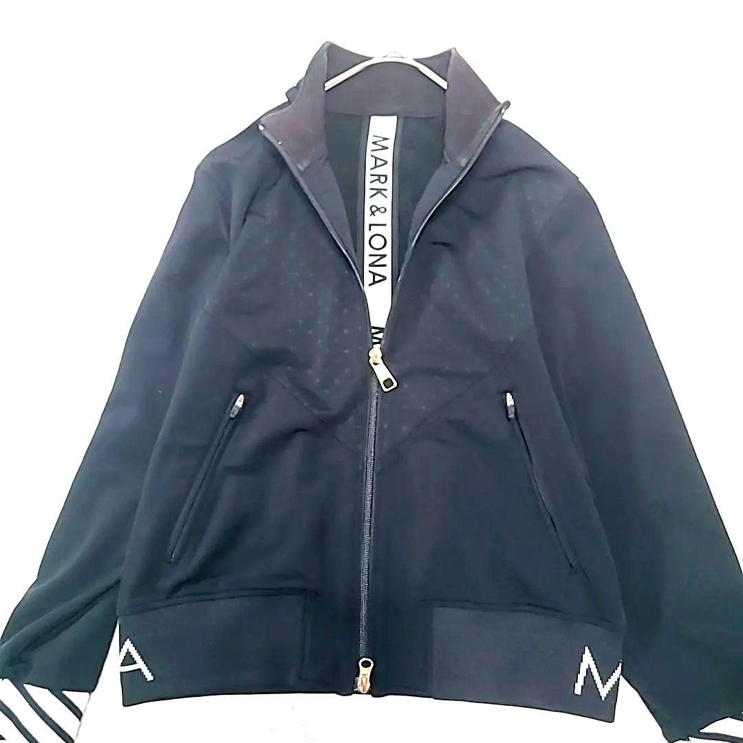マーク&ロナ ジャージ上 デカロゴ ダブルジップ 美品 黒 38.