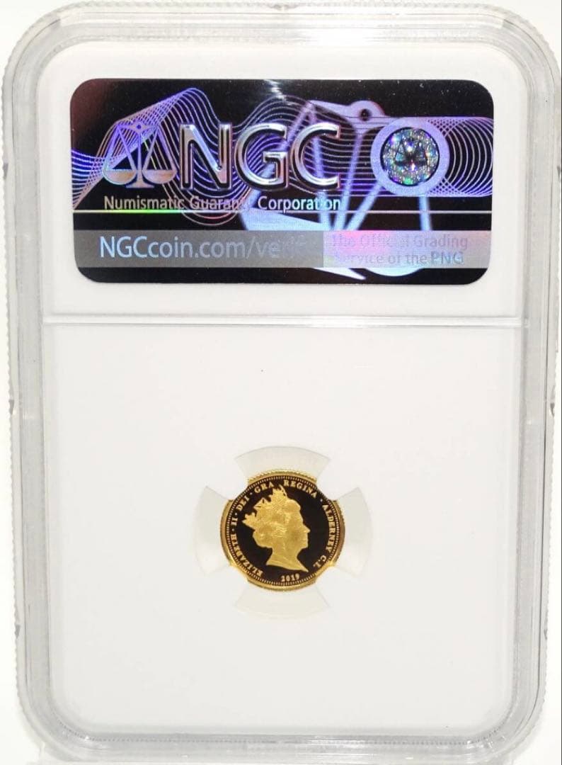 【最高鑑定】ウナとライオン イギリス 1/4ソブリン 金貨　　エリザベス