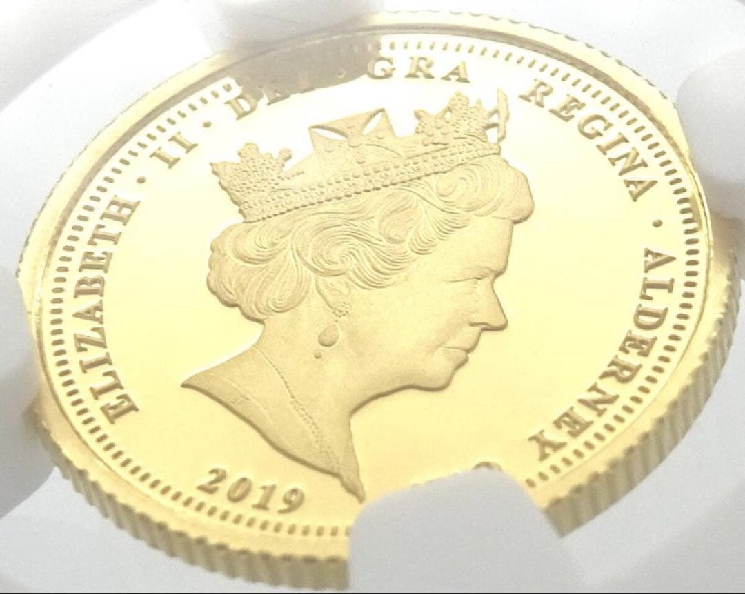 【最高鑑定】ウナとライオン イギリス 1/4ソブリン 金貨　　エリザベス