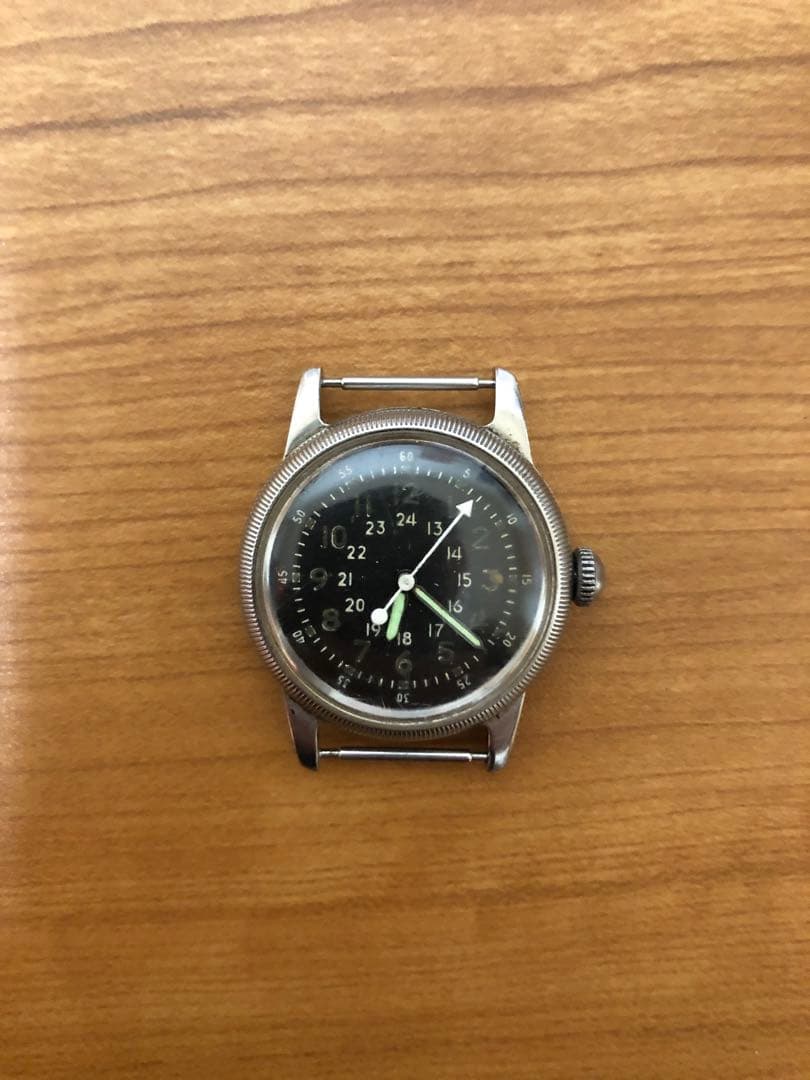 Waltham A-17 手巻き時計 ブラック ヴィンテージ ミリタリーウォッチ