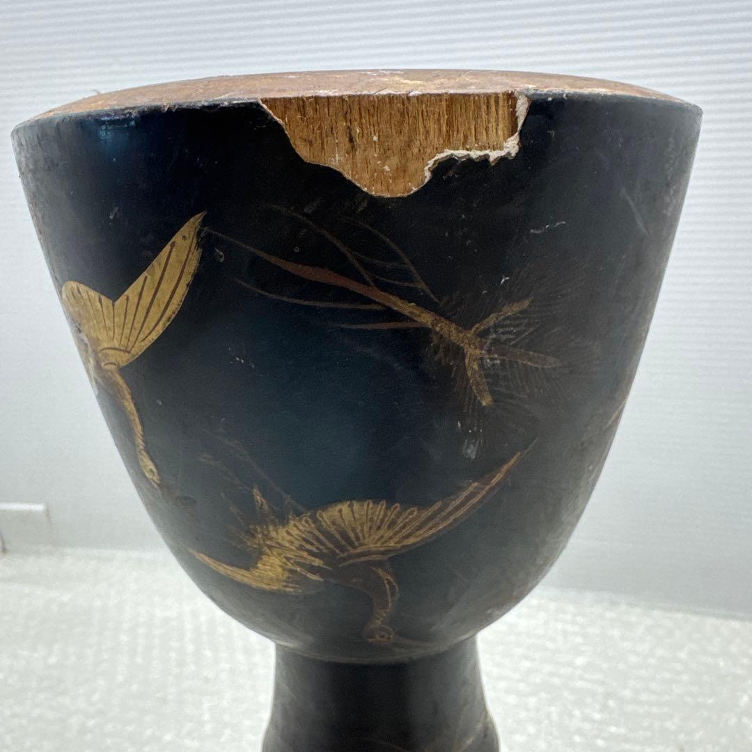 か*ろ様 小鼓　胴　鼓胴 鶴