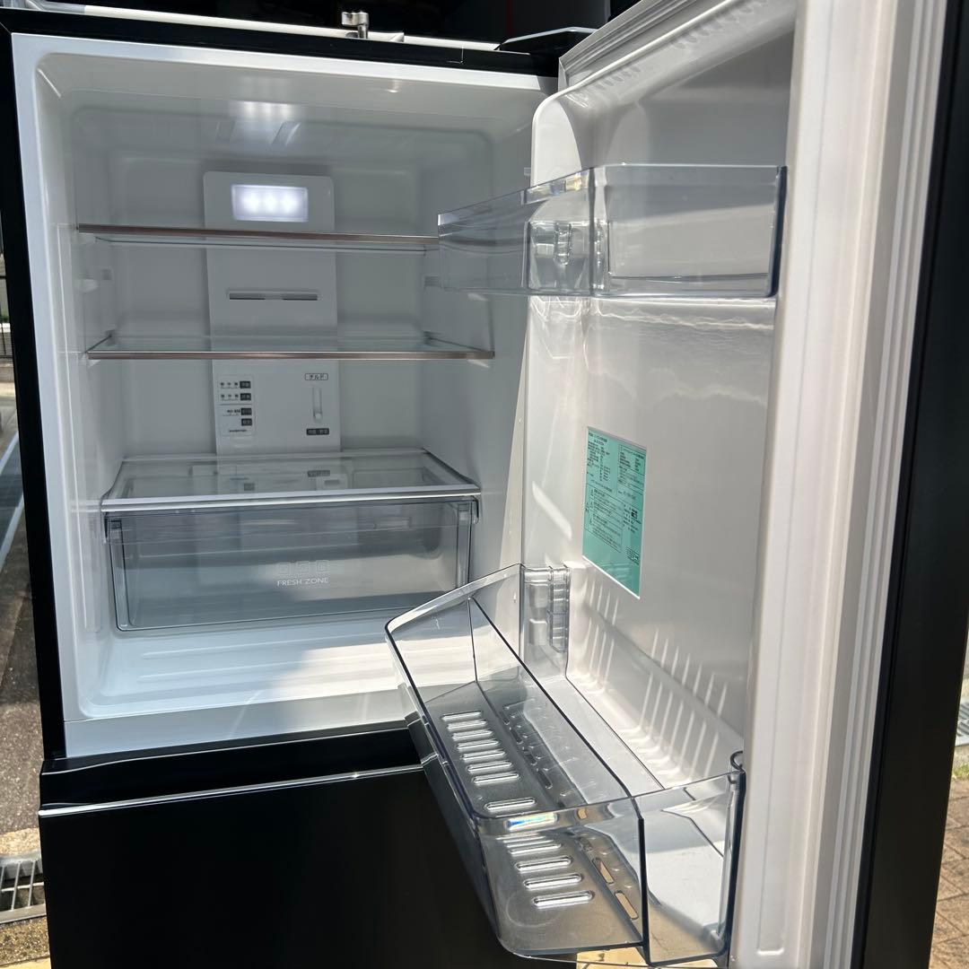 【美品】Haier 2022年製 3ドア冷蔵庫 286L スリムタイプ