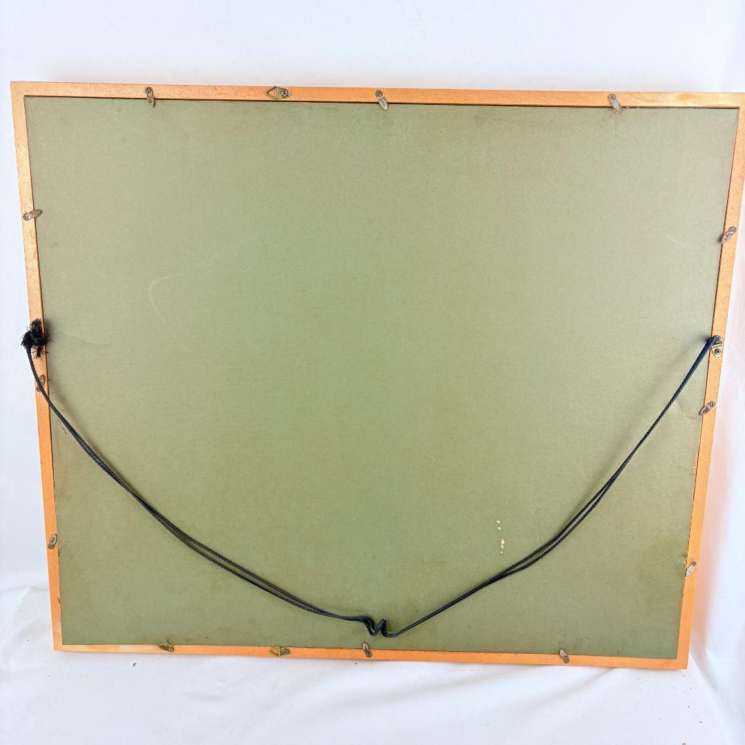 【真作】島本良平　信濃路（大町）風景 F6号 油彩画 額装品 洋画　F6号