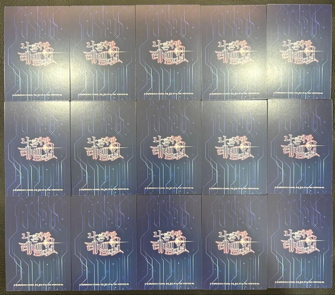 韓国 正規品 俺だけレベルアップな件 コレクションカード SR フルセット