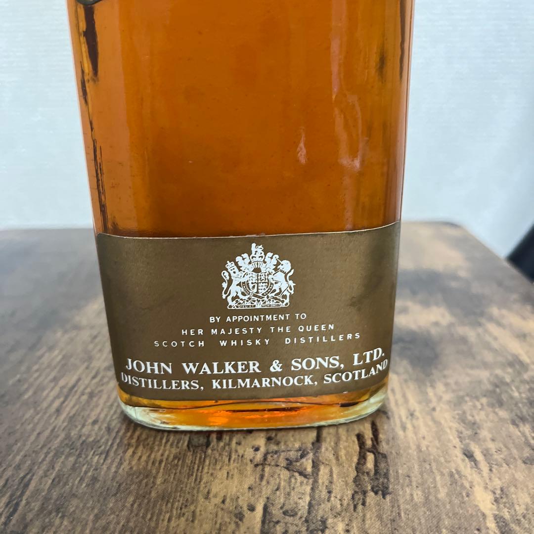 未開封　ジョニーウォーカー ブラック　金キャップ 白紋章　黒ラベル　古酒　希少