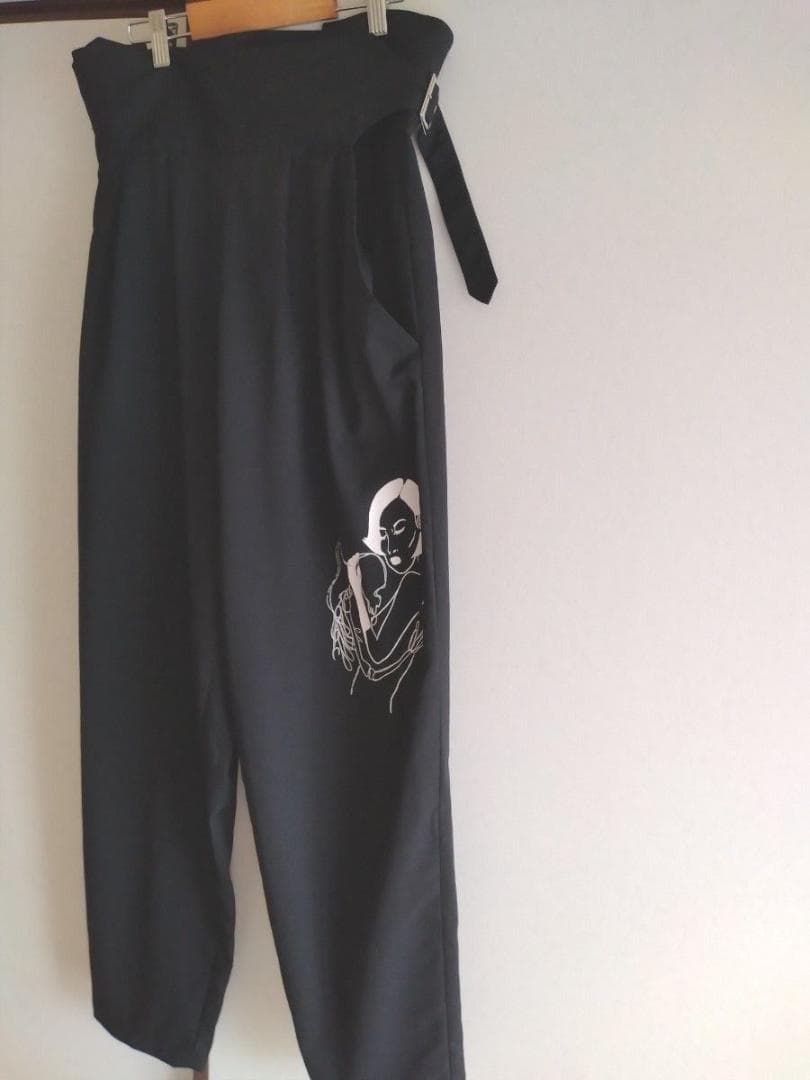 ☆美品☆Yohji Yamamoto LIMI ベルテッドパンツ フェイスロゴ