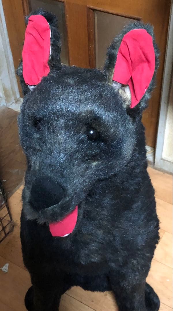 値引き！大特価！大型犬ぬいぐるみ 黒