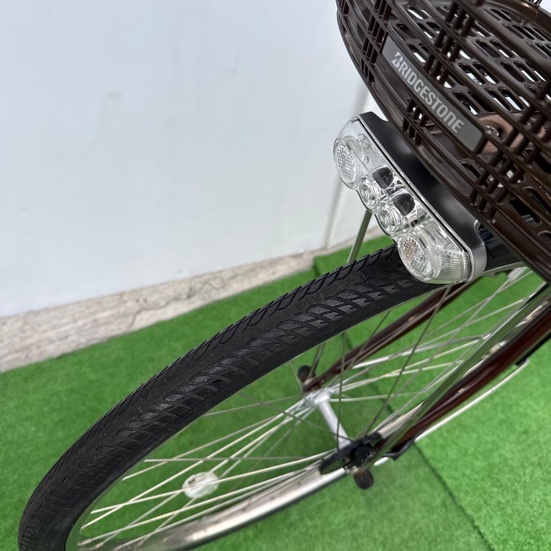 ブリヂストン電動アシスト自転車26インチ8.9Ah ブラウン