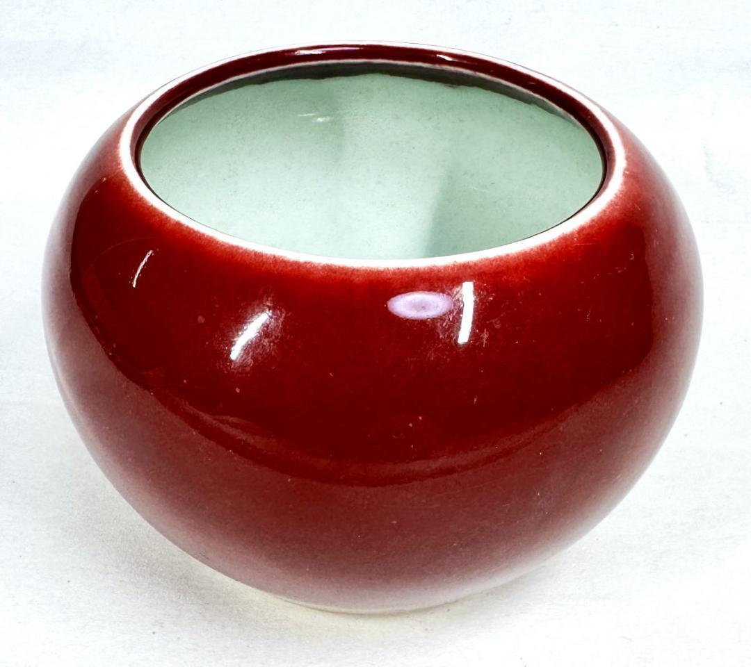 大清光緒年製 款 紅釉壷 紅釉缸 唐物 中国古玩 入手困難 骨董 WWTT322