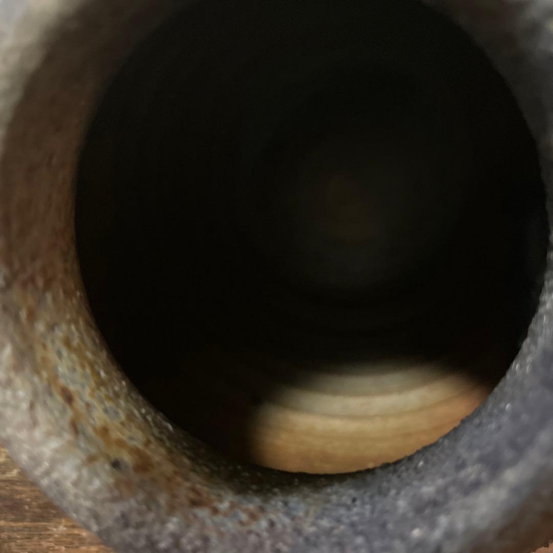 景色の良い窯変備前壺　花器　骨董　古道具　アンティーク　古民芸　古陶磁　検:李朝