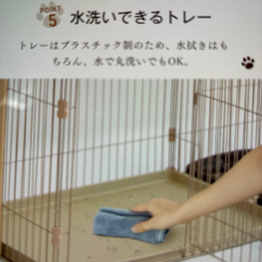 犬ケージ　木製屋根付き広いドア付き　145✖️68✖️70