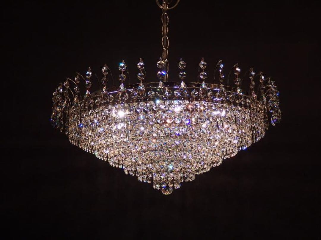 @kinnik❤︎ クリスタルシャンデリア 多層構造